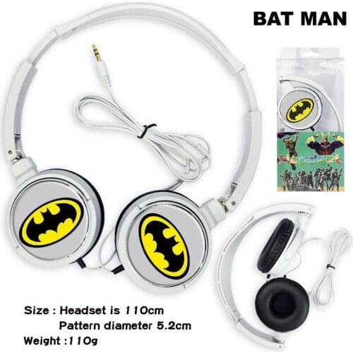 Marvel Headphones Spider-Man Hulk Avengers Earphones Mobile Computer MP3 Universal Headphones Creative Sports Headphones