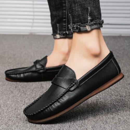 2021 Summer New Men PU Leather Lefu Shoes Мужская повседневная обувь кожаные кеды для мужчинhommescasualchaussureserkekayakkabı