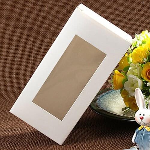 Wholesale 7*7*14cm White Window Box Packing Custom Gift Boxes Candy/Soap/Cookie/Cup Display packaging Box Model Display Box