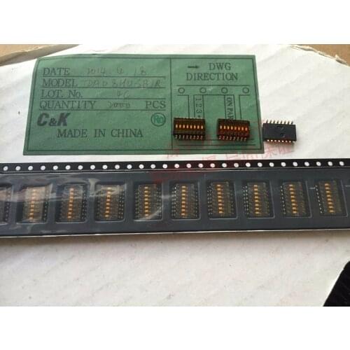 Original new 100% SMD 8 bit dial switch TDA08H0SB1R spacing 1.27mm gold-plated foot foil