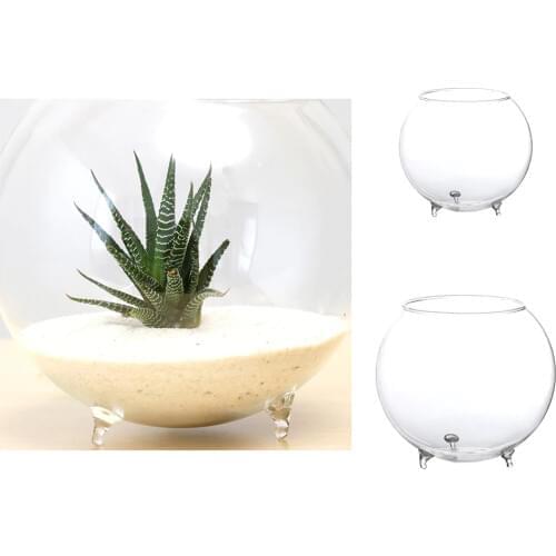Clear Ball Glass Vase Bottle Terrarium Containers DIY Table Flowers Vase Transparent Wedding Garden Decor