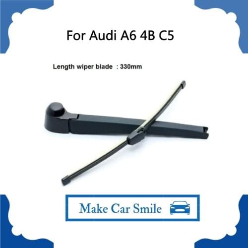 For Audi A6 4B C5 Estate Rear Windscreen Wiper Blade And Arm 1999-2005 13'' 330mm