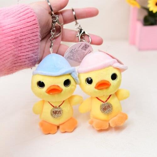 Cute Hyaluronic Acid Duck popular Exquisite pendant Keychain Decorate good quality soft Soothing doll christmas funny gift