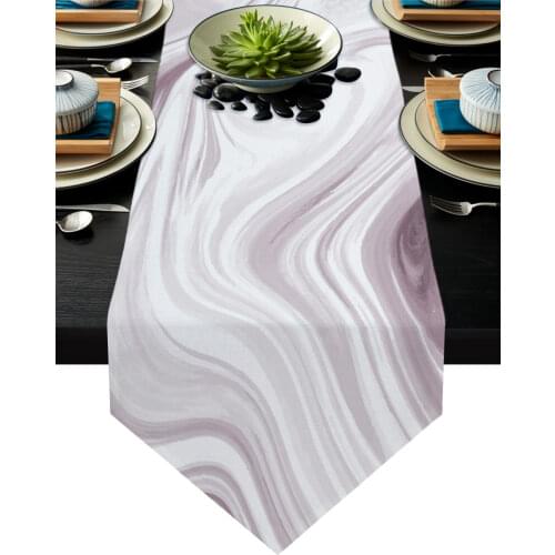 Art Design Marble Table Runners Modern Home Kitchen Dining Tablecloths Wedding Party Table Decoration Table Runner