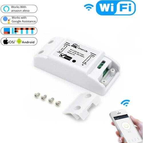 DIY WiFi Smart Light Switch Universal Breaker Timer Smart Life APP Wireless Remote Control Works with Alexa Google Home