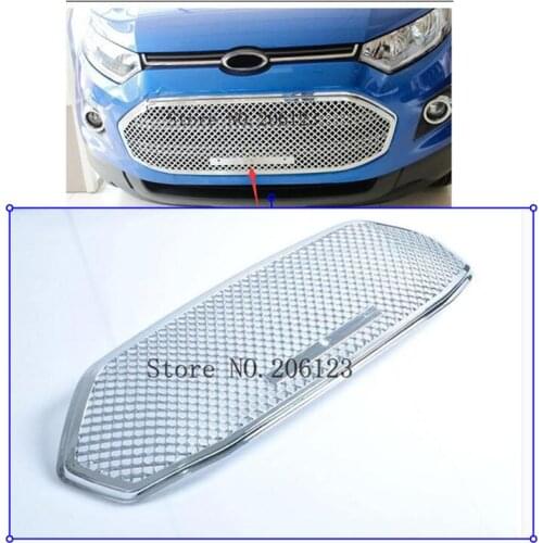 High quality Stainless steel modification car front grille racing grills grill cover trim for Ecosport 2013 2014 2015 2016