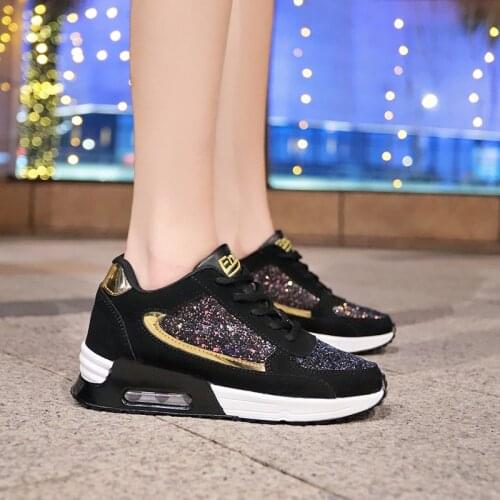 Air Cushion Heightens Casual Shoes Walking Shoes Outdoor 2021 new women
