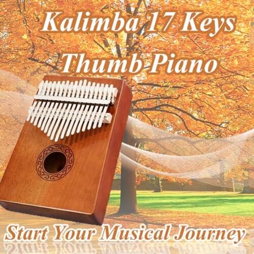 Kalimba 17 Keys Thumb Piano With Study Instruction,High Quality Wood Finger Piano Christmas Gift for Music Fans Kids Adults