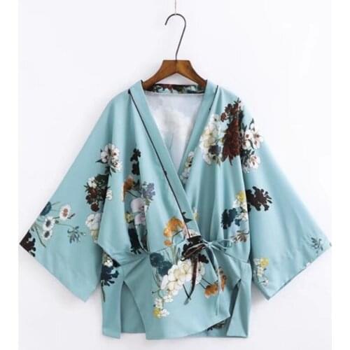 2020 New Summer Women Two Piece Set Printed Beach Style Soft Cardigan Tops Blouse Wide Leg Pants Casual WomenS Pantsuit DD2459