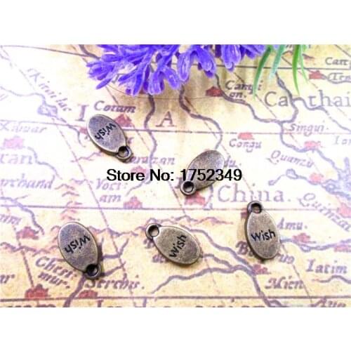25pcs 15x8mm charms antique bronze tone Pendant