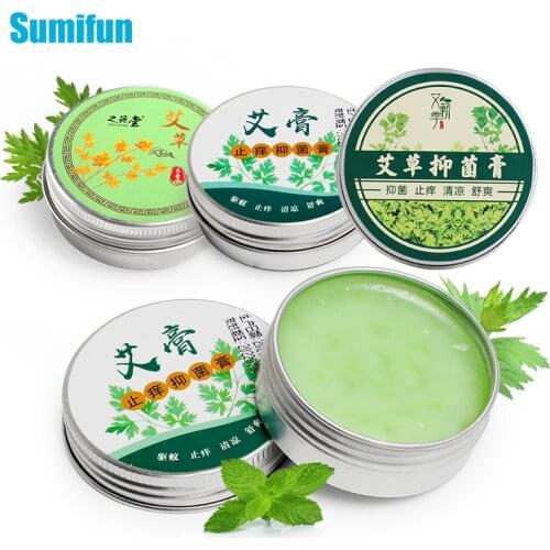 3Types Wormwood Anti-Itch Cream Mosquito Bite Ointment Repair Itching Swelling Relief Refresh Dizziness Chinese Herbal Plasters