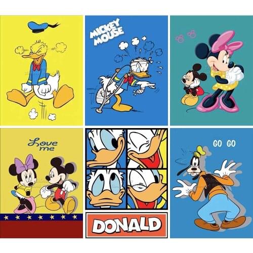 5D DIY Diamond Painting Princess Mickey Minnie Animal Cartoon Disney Full Square Round Embroidery Cross Stitch Mosaic Home Decor
