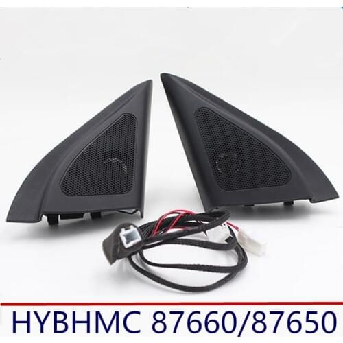 For Hyundai Solaris 2011-2016 Car tweeter Audio Auto Black triangle head speakers tweeter trumpet speakers tweeter with wire