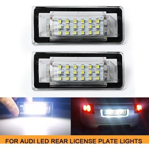 White LED Car License Number Plate Rear Light for Audi TT MK1 8N TT Roadster 8N9 TT Coupe 8N3 Car Styling
