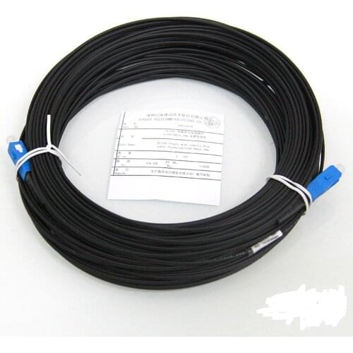 Free Shipping 50m FTTH Fiber Optic Drop Cable SC UPC Single Mode Simplex