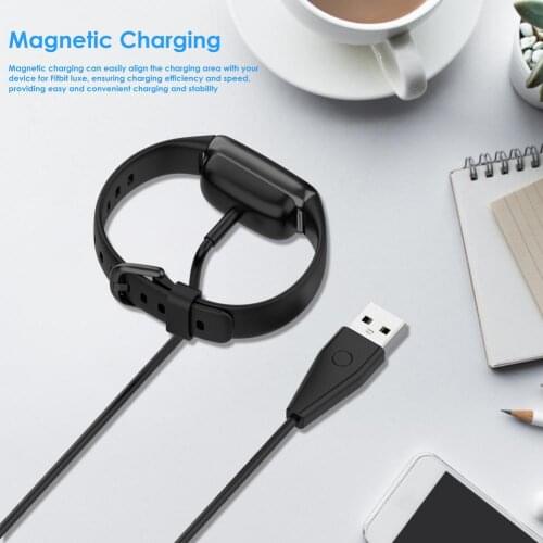 Bracelet Charger Cable USB Charging Cord With Reset Button For Fitbit Luxe Watch Accessories Drop Shipping Hot