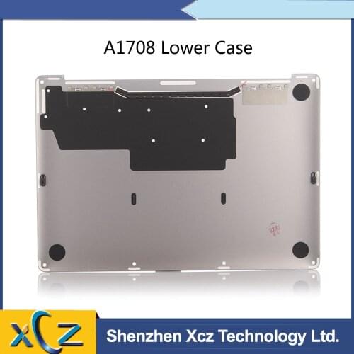 New A1708 Lower Bottom Case For Apple Macbook Pro 13'' Retina A1708 Bottom case Space Gray Silver 2016 2017 Year