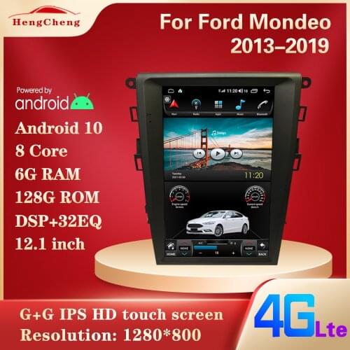 For Ford Mondeo 2013-2019 car smart multimedia video player GPS navigation radio Android 10 built-in Carplay