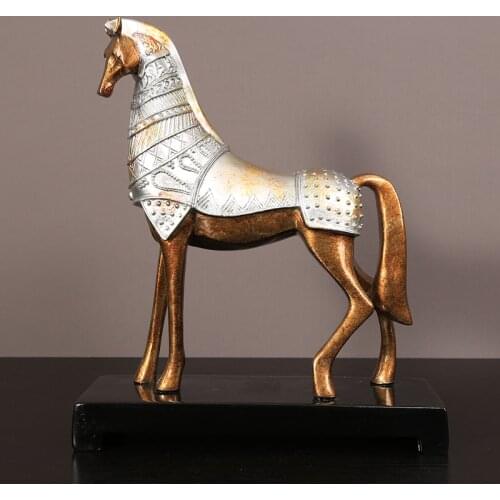 European American Chinese resin horse auspicious furnishing home living room study Office Ma Zhi successfully creative furnishin