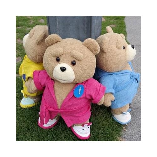 7 Styles Movie Teddy Bear Ted 2 Plush Toys In Apron Soft Stuffed Animals Plush toy 45cm