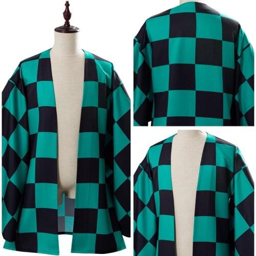 Demon Slayer Kimetsu no Yaiba Cosplay Costume Halloween Carnival Costume Coat For Adult