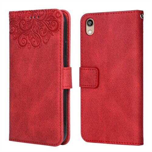 For Huawei Honor Play 3e Flower Embossing Case ASK-AL00x 6.39'' Wallet Flip Leather Case for Huawei Play 3e Case