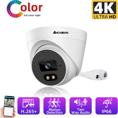 H.265 POE IP CCTV Video Surveillance Camera Indoor HD 5MP Two Way Audio Dome IP Security Cameras Color Night Vision XMEYE ONVIF