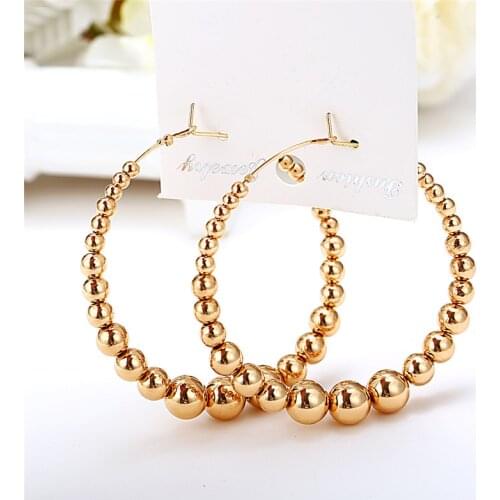 Fashion Gold Silver Color Stainless Steel Simple Round Circle Huggies Hoop Earrings Steampunk Accessories Drop Shipping