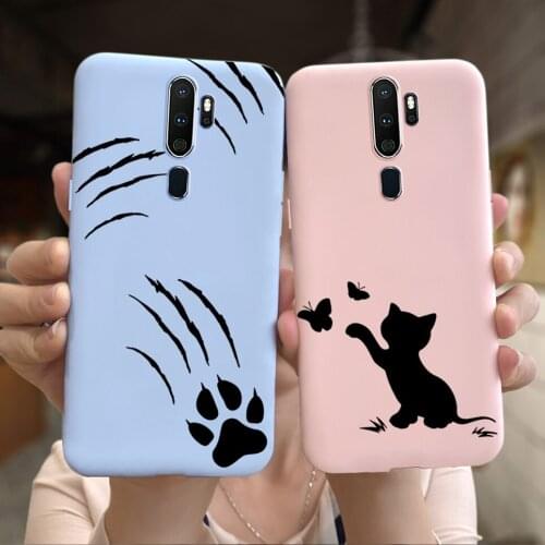 Cartoon Phone Case For Oppo A5 2020 Case Couple Heart Back Cover For OPPO A5 A 5 2020 oppo CPH1931 Soft Silicone Bumper Coque