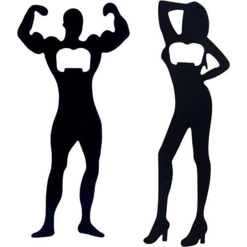 Sexy Man Shape Bottle Opener Non-slip Metal Beautiful Woman Can Opener Party Supplies beauty corkscrew