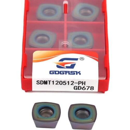 SDMT120512-PH GD678 Milling Insert SDMT150512-PH GD678 High-Quality Color Blade CNC Lathe Turning Tool Hardened Steel Processing