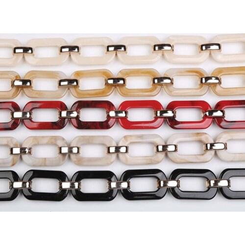 1.0 Meter Acrylic Chains Strands Linked Chains Necklace Bag Chains Women DIY Accessories Glasses Chain Components Parts