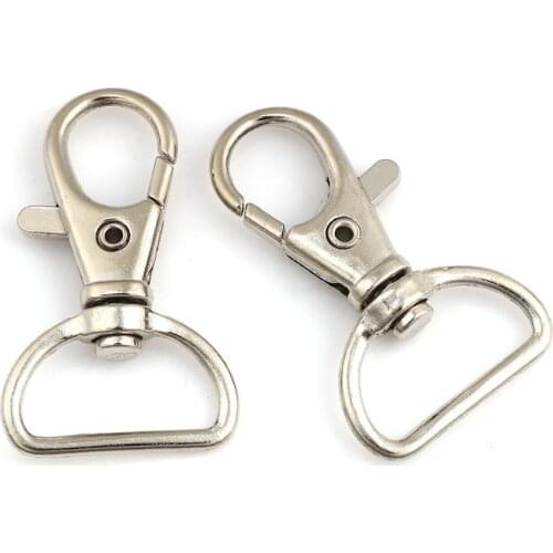 DoreenBeads Iron Based Alloy Keychain & Keyring Silver Color Gold Color Accessories DIY Charms 40mm(1 5/8") x 24mm(1"), 10 PCs