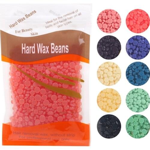 100g/Bag Wax beans No Strip Depilatory Hot Film Hard Wax Pellet Waxing Bikini Face Legs Body Hair Removal Bean For Women Men