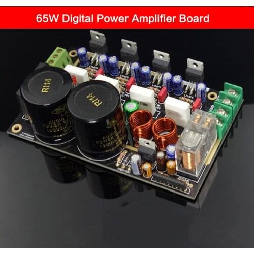 65W Digital Power Amplifier Board AC12-22V DIY LM1875 Dual Core Parallel Power Amplifier Kit Double-sided Immersion Gold Board