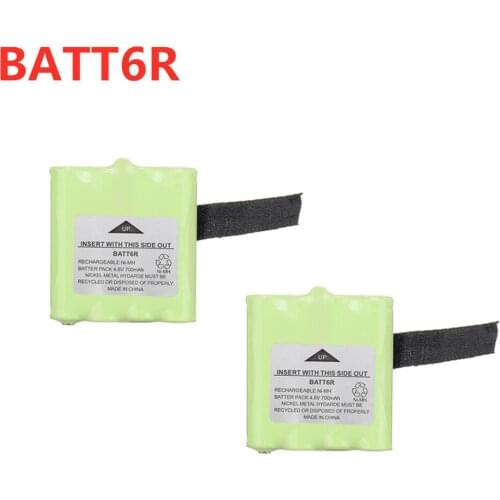 Ni-MH 4.8V 700mAh Rechargeable 2 Way Radio Battery for Midland BATT6R BATT-6R LXT535 LXT326 LXT560 LXT500