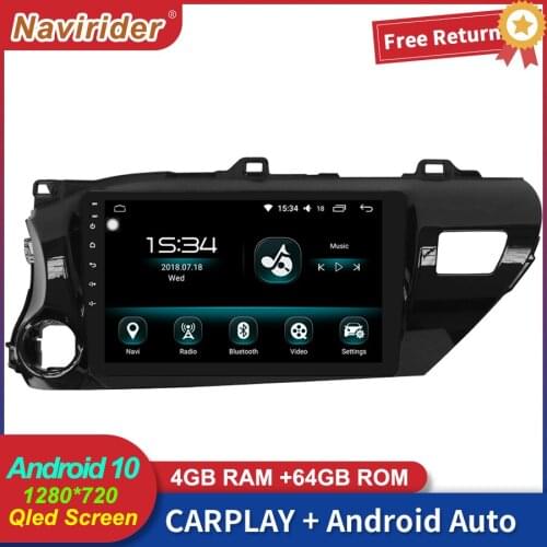 2Din Car Stereo with Screen Android 10 Multimedia For TOYOTA Hilux 2016 GPS Car Radio Video Carplay Head Unit