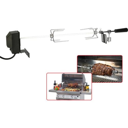 Automatic BBQ Grill Rotisserie Electric BBQ Motor Metal Outdoor Spit Roaster Rod Charcoal Pig Chicken Beef Camping Cooking Tools