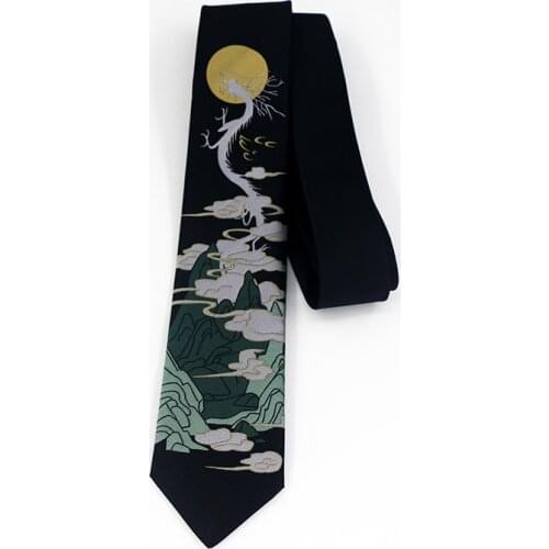 Free Shipping New 2020 Male mens Original design Fashion Tie Dinosaur Design Tie Gifts British Party Wedding Groomsmen necktie