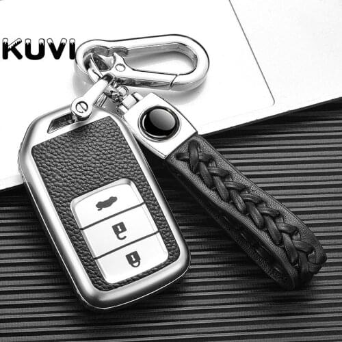 TPU Leather Car Remote Key Cover Case Fob For Honda Accord CRV CR-V Civic Pilot Odyssey Fit City Crider Jade Vezel Key Protect