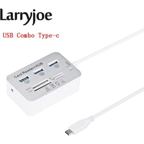 Chielecna Micro usb 3.0 hubs Multifunction USB Combo High Speed 3 usb Ports+SD/TF Card Reader 3.1 Type-c For Computer Accessorie