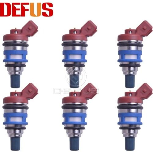 DEFUS Bico 6pcs 555ccc 16600-15V02 Fuel Injector Nozzle For Nissan 300ZX 3.0L-V6 90-93 1660015V02 4G1469 FJ142 New Arrival