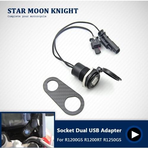 For BMW R1200GS R1200RT ADV R1250GS 4.2A Motorcycle Dual USB interface Digital Display Charger Adapter Port