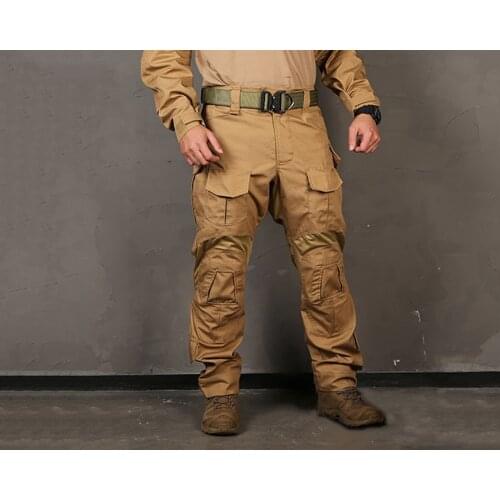 EmersonGear G3 Tactical Pants Combat Military bdu Trousers with Knee Pads Coyote Brown EM9351