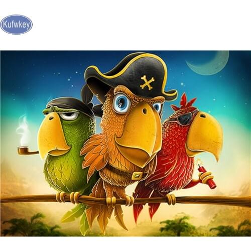 Owl Diamond Painting,parrot,birds,5D,DIY,Needlework,Embroidery,Cross Stitch,picture of Rhinestone,wall Decoration,Crafts