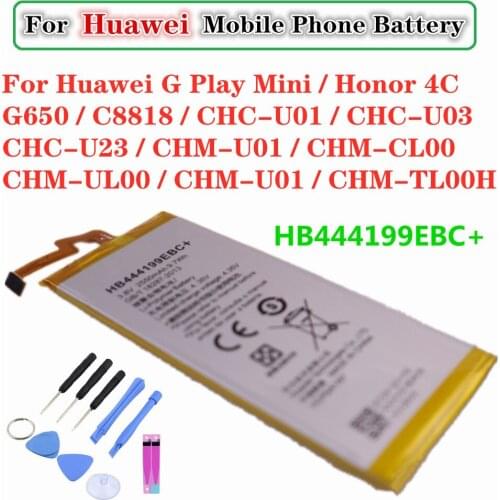 HB444199EBC+ Replacement Battery For Huawei G Play Mini / Honor 4C / C8818 / CHC-U01 / CHC-U03 / CHC-U23 / CHM-U01 / CHM-CL00