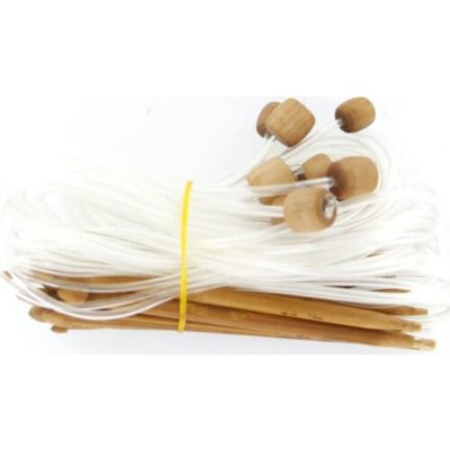 12 size 48'' Afghan Tunisian Bamboo Crochet Needles Hook 3-10mm Needle craft