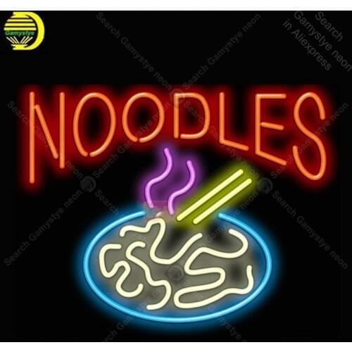 Noodles Neon Light Sign Restaurant Neon Bulb Sign Decor Food Store Coffee Neon board lamp anuncio luminoso Atarii Dropshipping