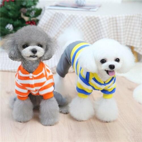 Dog Costume New Autumn and Winter Small and Medium-sized Dogs and Cats Cute Warm Pet Jiwa Four-legged Sweater
