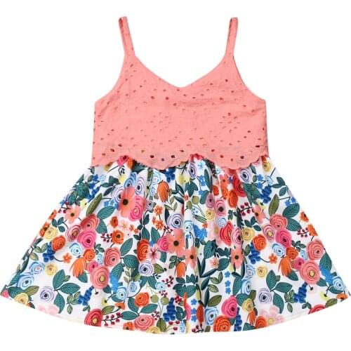 Girl Dress 2019 Summer Girls Toddler Baby Floral Tutu Hollow Dress Princess Party Dress Pageant Girl Clothes